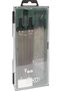 Geometry Compass 9-Pieces Set, Green