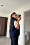 Buttoned Premium Buttoned Fleece Vest - Dark Blue - 6