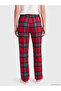 Esvab • Modern & Distinctive Checkered Embroidered Women's Fleece Pajama Bottoms - 5