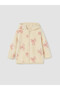 Two Mt Shop Quality Lcw Baby Beige Printed Baby Girl Cardigan and Booties Pants Set - 2
