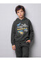 Rmz Gi̇yi̇m Farkiyla Dinosaur Printed Boys' Tracksuit Set - 2