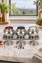3-Piece Spice Container Set Stainless Steel Silver Titanium Coating 400 ml with Tray Gift - 2