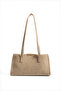 Mink Suede Women's Baguette Shoulder Bag with Large Internal Volume and Zippered Compartment, Daily Handbag - 4