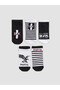 Rmz Gi̇yi̇m Farki̇lli̇ Şi̇rket Licensed Printed Boys' Booties Socks 5-Pack