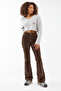 Flare Leg High Waist Corduroy Trousers