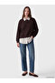 Two Mt Shop Quality Lcw Modest Brown Interlock Plain Loose & Baggy Women's Sweatshirt Tunic - 2