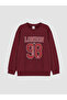 Two Mt Shop Quality Lcw Kids Burgundy 3 Thread Printed Standard & Regular Boys' Sweatshirt