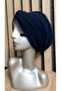 Dark Blue Tulle Bonnet
