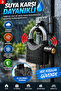 110 Db Alarm Padlock Black Water Resistant Bike Door Cabinet Security Lock Set with 3 Keys - 3
