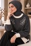 Tuylu Doku Tesettür Soft Textured Knitwear Sweater Loose Fit - 5