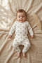 Brown Mam Dad Patterned 100% Double Cotton Baby Boy Set 3-9 Months