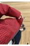Red Plaid Bomber Jacket - 7040 - 6