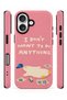 iPhone 16 Compatible - No-Request Duck, Dual Layer Tough Cover, Glossy Surface Protective Case - 2