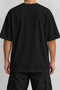 Sakura Torii Minimal Front Printed T-Shirt Black Oversize - 2