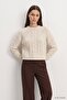 Hair Knitted Crop Sweater - 2