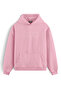 Hearts Stone Printed Hooded Oversize Sweatshirt Hoodie Pink