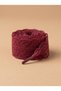 Wine Red Lace Shoelaces Handcrafted Romantic Stylish Design - 2