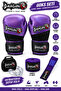 Attack 6 Boxing Gloves Kick Boxing Muay Thai Gloves Bandage and Mouthguard Set of 3