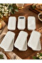 Pure White 2-Piece Rectangular Covered Porcelain Bowl 18.5X9Cm Breakfast Bowl 5.5 cm Deep - 4