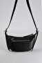 Black Chain Detailed Shoulder Bag with Back Pocket - 4