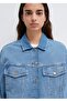 Lainey 90Lar Oversized Indigo Blue Jean Jacket. - 4