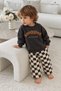 Baby Boy 2-Piece Set Patterned Pants Long Sleeve Sweatshirt Set Snuggles-Dolce Vita - 3