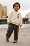 Boys' Cotton 3-Ply Dog Printed Sweat Suit with Checked Bottom and Top Set 2-8 Years