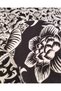 Black with White Flowers Viscose High Proportion Premium Combed Cotton Fabric for T-Shirts & Dresses Width: 180cm - 5