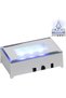 Multicolor LED Rectangular Light Base with 9 Modes, Color Changing LED Display Stand for Glass Art,