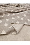 Gray with White Polka Dots, Slim and Well-Fitted Knitwear, Knitted Fabric, Cardigan & Sweater, Width: 100cm - 4