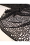 Black Soft Perforated Lace Knitted Fabric for Blouses & Dresses Width: 120cm