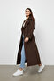 Apoletli Oversize Trençkot - 4