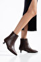 Thin Heeled Zippered Women's Boots - 3