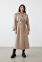 Apoletli Oversize Trençkot - 5