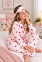 Girl's Button-Down Printed Pajama Set - 2