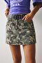 A-Line Patterned Regular Waist Gabardine Mini Skirt I8083Ax26Au - 6