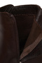 Women's Brown Zippered Crocodile Patterned Platform Thick Heeled Leather Boots Wf170027Dk - 7