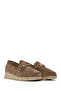Women's Mink Buckle Suede Leather Comfort Loafer Af170003Ds - 2