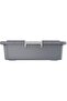 15L Lockbox Storage Box, Translucent Grey - 2