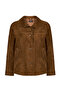 Valencia Women's Camel A-Form Suede Leather Jacket 26Wgd570810 - 2