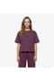 Regular Fit Women's Burgundy T-Shirt
