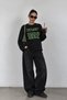 Women's Long Sleeve Crew Neck 100% Cotton Printed T-Shirt
