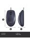 Mouse optic M100 USB Negru - 5