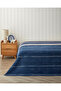 Melina Cotton Acrylic Double Blanket 200X220 cm Navy Blue