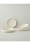 Boheme Stoneware 4-Piece Bowl Set 23 cm Cream