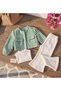 Girls' 3-Piece Set - Woven Jacket, Camisole Blouse, and Spanish Flare Pants - 2