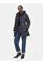 Black Logo Women's Inflatable Coat - 3