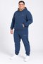 Men's 3-thread brushed fleece hooded super oversized tracksuit set 6xl–9xl - 3