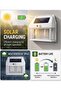 Solar Interaction Wall Lamp BK-888-2 with Motion Sensor Wireless Control, Rechargeable Battery, Weatherproof Design, Dual LED Bulbs, Outdoor Use - 4