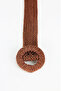 01026 Wicker Belt - Brown